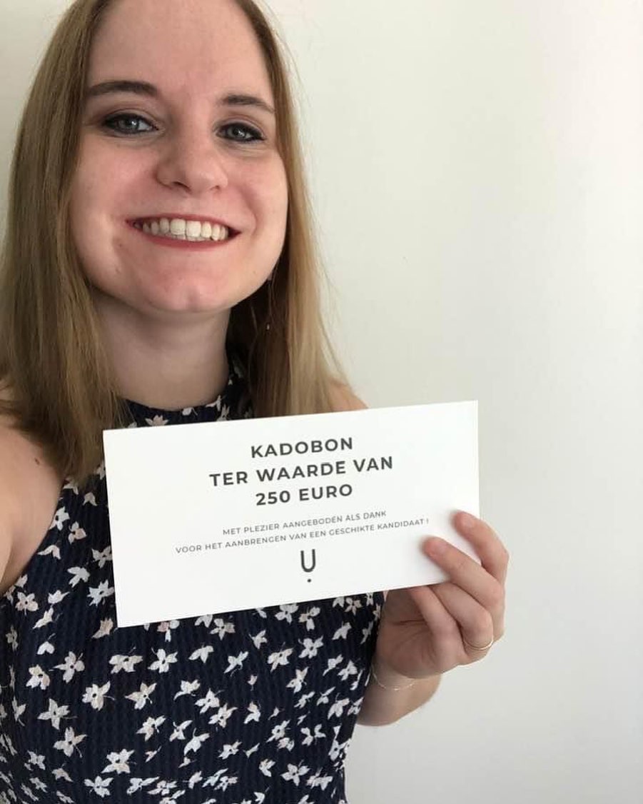 Alexia, dankjewel om ons een goeie kandidaat door te geven die via Uma kon opstarten . Geniet van jo