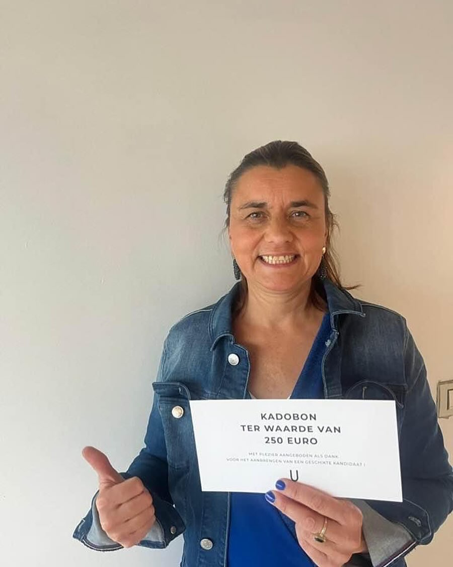 Joke Godderis , thank you for sending us a good candidate  who got started through Uma! Enjoy your g