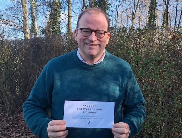 Bart, superleuk om jou een cadeaubon te mogen geven. Lang geleden samen in het praesidium  en nu kre